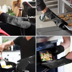 SWILIX ® Ovenwanten 2 Stuks - Ovenhandschoenen - Siliconen Ovenwant - Zwart -Merkloos Winkel 1200x1198 1