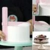 Verstelbare Gladstrijker - Fondant Schraper - Taart Decoratie Soepeler - Versier Gereedschap - Glad Strijken Van Cake En Taart - Glazuur Smoother - Voor Botercrème, Ganache Marsepein En Glazuur - 1 Stuks