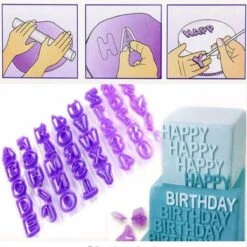 The Bakeshop - Uitsteekvorm - 40 Delig - ABC Voor Fondant En Marsepein - Alfabet - Letters & Cijfers -Merkloos Winkel 1200x1198 128