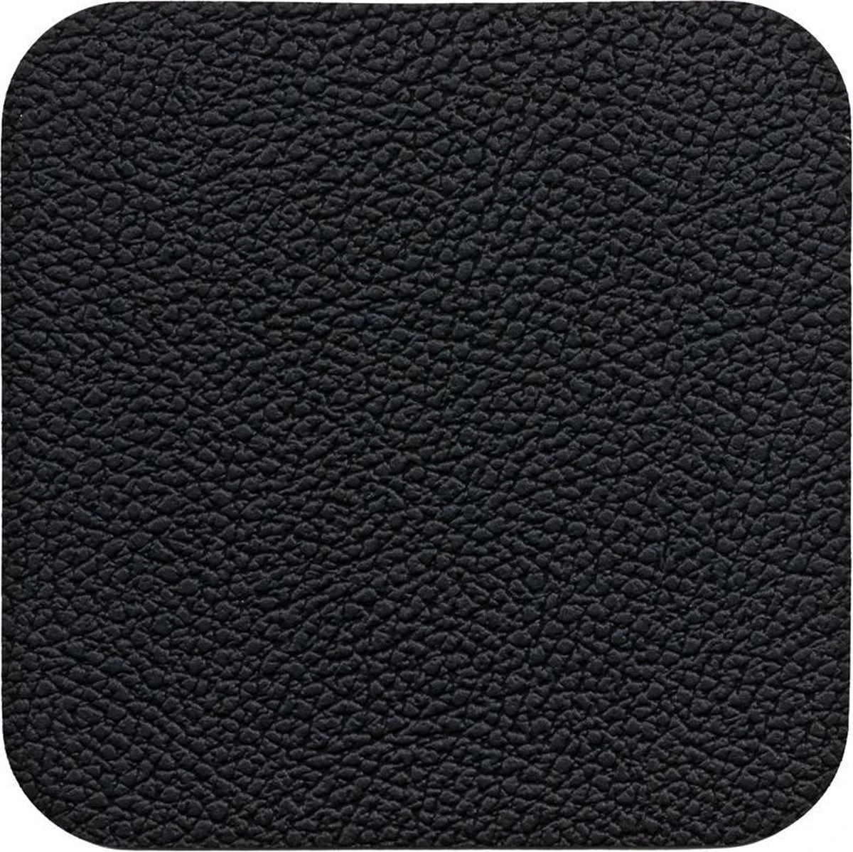 Jay Hill Onderzetters - Vegan Leer - Zwart - 10 X 10 Cm - 6 Stuks 1 Jay Hill Onderzetters - Vegan Leer - Zwart - 10 X 10 Cm - 6 Stuks