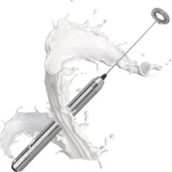 Melkopschuimer Voor Perfect Melkschuim - Melkopschuimer Elektrisch - Melkschuimer Van RVS - Melkopschuimer Handmatig EarKings