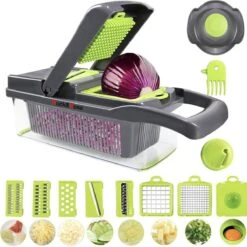 Mandoline - Groentesnijder - Groentehakker - Multifunctioneel - Snijmachine Groenten En Fruit - Uiensnijder - Keukensnijder - Fruitsnijder