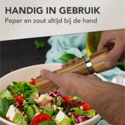 Nimma® Peper En Zoutmolen Set - Incl Navul Lepel - Verstelbare Maalgraad - Acacia Hout -Merkloos Winkel 1200x1198 68