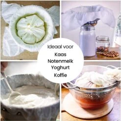 Kaasdoek Neteldoek Passeerdoek - Katoen - Ongebleekt - 90 X 180 Cm -Merkloos Winkel 1200x1198 83