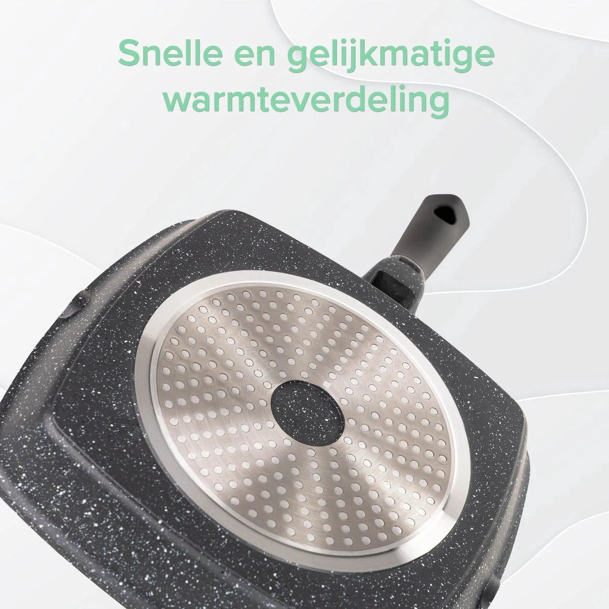 Coninx Grillpan 28CM - Steakpan - Afneembare Handgreep - PFAS-vrij - Grijs 6 Coninx Grillpan 28CM - Steakpan - Afneembare Handgreep - PFAS-vrij - Grijs - Afbeelding 6