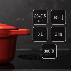 Daumonet Bocuse Rouge Gietijzeren Braadpan - Sudderpan Kersen Rood - Ovaal - Ø 29 Cm - 3 Liter - PFAS & PFOA Vrij - Emaille - Geschikt Voor Alle Warmtebronnen - Elektrisch - Gas - Halogeen - Inductie - Keramisch - Vaatwasserbestendig 16 Daumonet Bocuse Rouge Gietijzeren Braadpan - Sudderpan Kersen Rood - Ovaal - Ø 29 Cm - 3 Liter - PFAS & PFOA Vrij - Emaille - Geschikt Voor Alle Warmtebronnen - Elektrisch - Gas - Halogeen - Inductie - Keramisch - Vaatwasserbestendig -Merkloos Winkel 1200x1199 21