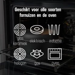 Daumonet Ducasse Gietijzeren Double Use Braadpan - Combi Sudderpan Zwart - 2-in-1 Bak- En Braadpan - PFAS & PFOA Vrij - Rond - Ø 26 Cm - 4,4 Liter - Emaille - Alle Warmtebronnen - Elektrisch - Gas - Halogeen - Inductie - Keramisch 19 Daumonet Ducasse Gietijzeren Double Use Braadpan - Combi Sudderpan Zwart - 2-in-1 Bak- En Braadpan - PFAS & PFOA Vrij - Rond - Ø 26 Cm - 4,4 Liter - Emaille - Alle Warmtebronnen - Elektrisch - Gas - Halogeen - Inductie - Keramisch -Merkloos Winkel 1200x1199 23