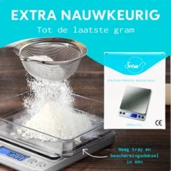 SOEM® Keukenweegschaal Digitaal Met Weegbakjes – Compacte Precisie Weegschaal 0.1 Gram – Koffie Weegschaal – RVS Weegschaal – Tarra Functie 10 SOEM® Keukenweegschaal Digitaal Met Weegbakjes – Compacte Precisie Weegschaal 0.1 Gram – Koffie Weegschaal – RVS Weegschaal – Tarra Functie -Merkloos Winkel 1200x1199 46