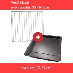 YUGN Oven Pakket – Universeel Rooster En Bakplaat Enorm Verstelbaar – Recept Voor Maken Van Heerlijke Gerechten - Met Gratis E-Book En Bakkwast -3 X 33 X 37-52 Cm 25 YUGN Oven Pakket – Universeel Rooster En Bakplaat Enorm Verstelbaar – Recept Voor Maken Van Heerlijke Gerechten - Met Gratis E-Book En Bakkwast -3 X 33 X 37-52 Cm -Merkloos Winkel 1200x1199 63