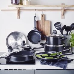 GreenPan Memphis Pannenset - 20-delig - Zwart - Inductie - PFAS-vrij -Merkloos Winkel 1200x1200 1131