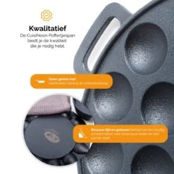 CuisiNoon® Poffertjespan Premium - Complete Poffertjesmaker Set - Inclusief Bakboek -Merkloos Winkel 1200x1200 1195