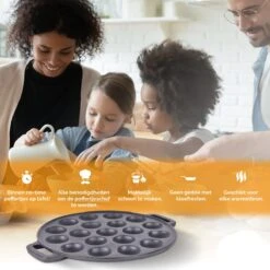 CuisiNoon® Poffertjespan Premium - Complete Poffertjesmaker Set - Inclusief Bakboek -Merkloos Winkel 1200x1200 1196
