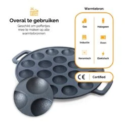 CuisiNoon® Poffertjespan Premium - Complete Poffertjesmaker Set - Inclusief Bakboek -Merkloos Winkel 1200x1200 1199