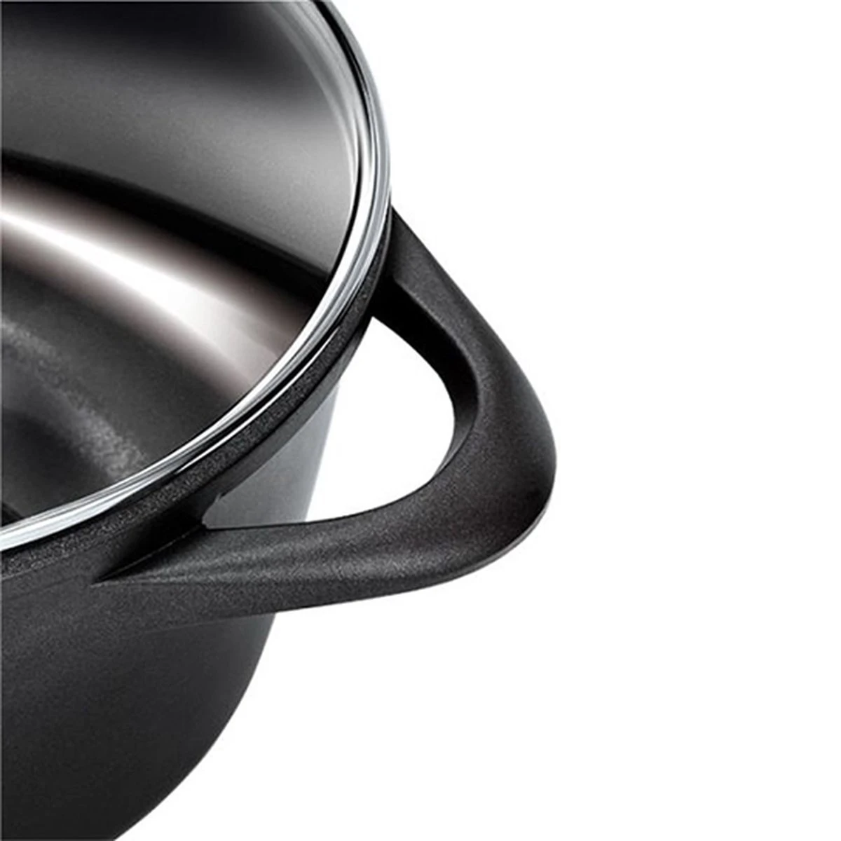 Smile 10 Delige Pannenset - Antiaanbaklaag - Vaatwasser Bestendig - Zwart 12 Smile 10 Delige Pannenset - Antiaanbaklaag - Vaatwasser Bestendig - Zwart - Afbeelding 12