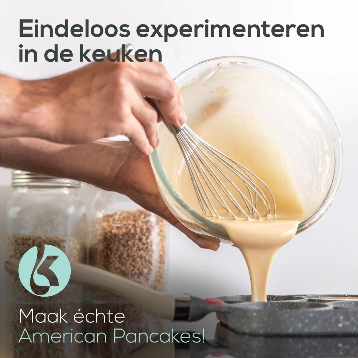 Culistar Pannenkoekenpan Inductie - Pancake Pan - Omeletpan - Omeletmaker - Eierpan - Inclusief Receptenboekje 8 Culistar Pannenkoekenpan Inductie - Pancake Pan - Omeletpan - Omeletmaker - Eierpan - Inclusief Receptenboekje - Afbeelding 8