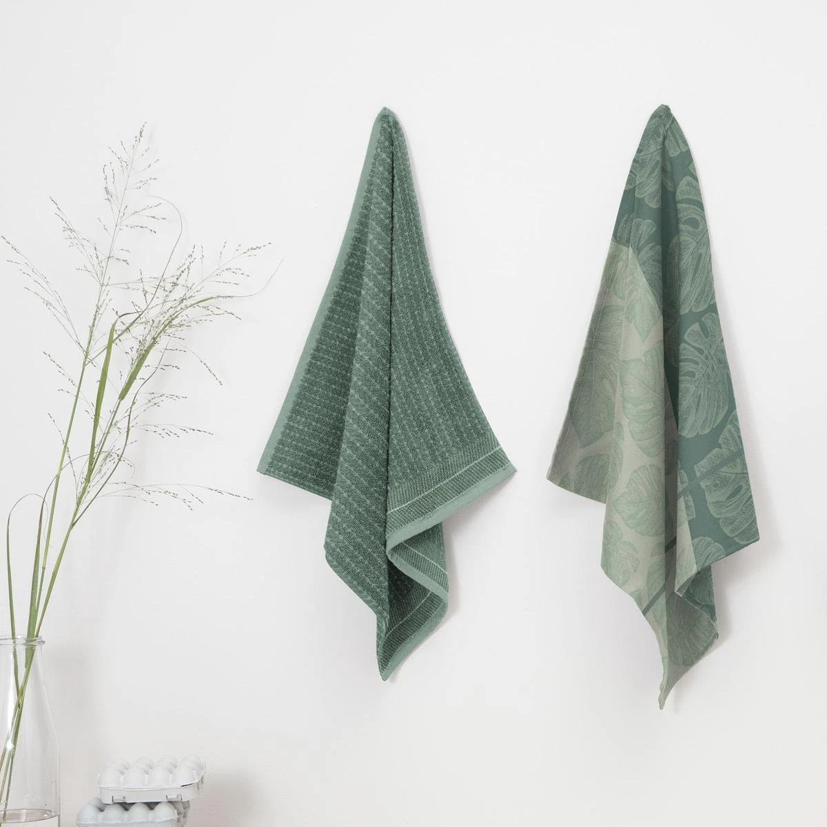 DDDDD Monstera - 2x Theedoek & 2x Keukendoek - Laurel 4 DDDDD Monstera - 2x Theedoek & 2x Keukendoek - Laurel - Afbeelding 4