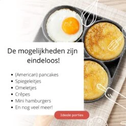 Anti-aanbak Pancake Pan | American Pancake Pan | Omelet Pan | Geschikt Voor Inductie & Alle Warmtebronnen | Eierpan | Omeletmaker | Pancake Maker | Mini Pannenkoekenpan -Merkloos Winkel 1200x1200 1346