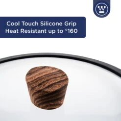 Westinghouse Hapjespan Inductie - Ø 32 Cm - Zwart Marmer - Speciale Editie - Met Deksel -Merkloos Winkel 1200x1200 1400