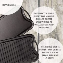 Nuovva Dubbelzijdig Gietijzeren Grillplaat - 50cm X 26cm -Merkloos Winkel 1200x1200 1464