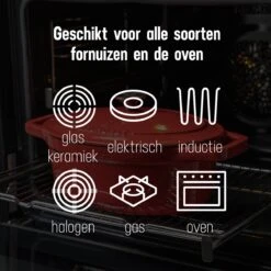 Daumonet Bocuse Rouge Gietijzeren Braadpan - Sudderpan Kersen Rood - Ovaal - Ø 29 Cm - 3 Liter - PFAS & PFOA Vrij - Emaille - Geschikt Voor Alle Warmtebronnen - Elektrisch - Gas - Halogeen - Inductie - Keramisch - Vaatwasserbestendig 17 Daumonet Bocuse Rouge Gietijzeren Braadpan - Sudderpan Kersen Rood - Ovaal - Ø 29 Cm - 3 Liter - PFAS & PFOA Vrij - Emaille - Geschikt Voor Alle Warmtebronnen - Elektrisch - Gas - Halogeen - Inductie - Keramisch - Vaatwasserbestendig -Merkloos Winkel 1200x1200 1605