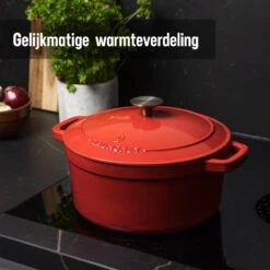 Daumonet Carême Rouge Gietijzeren Braadpan - Sudderpan Kersen Rood - Rond - Ø26 Cm - 4,4 Liter - PFAS & PFOA Vrij - Emaille - Geschikt Voor Alle Warmtebronnen - Elektrisch - Gas - Halogeen - Inductie - Keramisch - Vaatwasserbestendig 15 Daumonet Carême Rouge Gietijzeren Braadpan - Sudderpan Kersen Rood - Rond - Ø26 Cm - 4,4 Liter - PFAS & PFOA Vrij - Emaille - Geschikt Voor Alle Warmtebronnen - Elektrisch - Gas - Halogeen - Inductie - Keramisch - Vaatwasserbestendig -Merkloos Winkel 1200x1200 1619