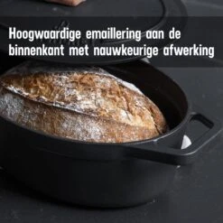 Gietijzeren Braadpan - Sudderpan Zwart Van Daumonet - Ovaal - Ø 29 Cm - 3 Liter - 100% PFAS & PFOA Vrij - Emaille - Geschikt Voor Alle Warmtebronnen - Elektrisch - Gas - Halogeen - Inductie - Keramisch - Vaatwasserbestendig 19 Gietijzeren Braadpan - Sudderpan Zwart Van Daumonet - Ovaal - Ø 29 Cm - 3 Liter - 100% PFAS & PFOA Vrij - Emaille - Geschikt Voor Alle Warmtebronnen - Elektrisch - Gas - Halogeen - Inductie - Keramisch - Vaatwasserbestendig -Merkloos Winkel 1200x1200 1632