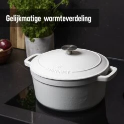Daumonet Carême Blanc Gietijzeren Braadpan - Sudderpan Wit - Rond - Ø 26 Cm - 4,4 Liter - 100% PFAS & PFOA Vrij - Emaille - Geschikt Voor Alle Warmtebronnen - Elektrisch - Gas - Halogeen - Inductie - Keramisch - Vaatwasserbestendig 15 Daumonet Carême Blanc Gietijzeren Braadpan - Sudderpan Wit - Rond - Ø 26 Cm - 4,4 Liter - 100% PFAS & PFOA Vrij - Emaille - Geschikt Voor Alle Warmtebronnen - Elektrisch - Gas - Halogeen - Inductie - Keramisch - Vaatwasserbestendig -Merkloos Winkel 1200x1200 1676
