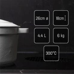 Daumonet Carême Blanc Gietijzeren Braadpan - Sudderpan Wit - Rond - Ø 26 Cm - 4,4 Liter - 100% PFAS & PFOA Vrij - Emaille - Geschikt Voor Alle Warmtebronnen - Elektrisch - Gas - Halogeen - Inductie - Keramisch - Vaatwasserbestendig 16 Daumonet Carême Blanc Gietijzeren Braadpan - Sudderpan Wit - Rond - Ø 26 Cm - 4,4 Liter - 100% PFAS & PFOA Vrij - Emaille - Geschikt Voor Alle Warmtebronnen - Elektrisch - Gas - Halogeen - Inductie - Keramisch - Vaatwasserbestendig -Merkloos Winkel 1200x1200 1677