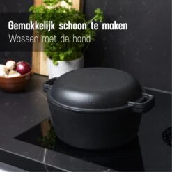 Daumonet Ducasse Gietijzeren Double Use Braadpan - Combi Sudderpan Zwart - 2-in-1 Bak- En Braadpan - PFAS & PFOA Vrij - Rond - Ø 26 Cm - 4,4 Liter - Emaille - Alle Warmtebronnen - Elektrisch - Gas - Halogeen - Inductie - Keramisch 14 Daumonet Ducasse Gietijzeren Double Use Braadpan - Combi Sudderpan Zwart - 2-in-1 Bak- En Braadpan - PFAS & PFOA Vrij - Rond - Ø 26 Cm - 4,4 Liter - Emaille - Alle Warmtebronnen - Elektrisch - Gas - Halogeen - Inductie - Keramisch -Merkloos Winkel 1200x1200 1691