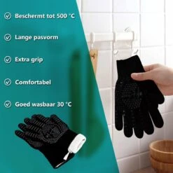 MR. PANACHE Ovenhandschoenen (2 Stuks) - EN407 Certificaat - Tot 500°C - Ovenwanten - Hittebestendige BBQ Handschoenen - Barbecue En Oven Handschoenen -Merkloos Winkel 1200x1200 17