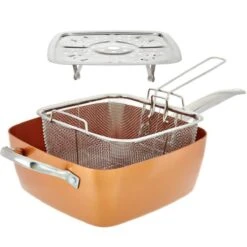 Nuovva Koperen Frituurpan, Met Diepe Zijkanten & Deksel -Merkloos Winkel 1200x1200 1818