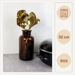 Orange85 Keukengerei Set - 5-delig - Goud - Schuimspaan - Spaghettilepel - Soeplepel - Spatel - Opscheplepel -Merkloos Winkel 1200x1200 1947