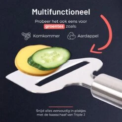 Triple J® Kaasschaaf Voor Jonge En Oude Kaas – Kaasrasp – Kaasmes – Keukengerei - RVS -Merkloos Winkel 1200x1200 2045