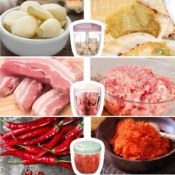 Doogo® Groentesnijder Met Trekkoord – Hakmolen – 900 ML – Groentehakker – Kruidenmolen – Uiensnijder – Pink -Merkloos Winkel 1200x1200 2126