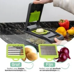 Triple J® Multi Functionele Mandoline Keukensnijder - Groentesnijder - Keukenmachine - Snijmachine - Rasp - Keuken Accessoires -Merkloos Winkel 1200x1200 2142