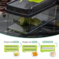 Triple J® Multi Functionele Mandoline Keukensnijder - Groentesnijder - Keukenmachine - Snijmachine - Rasp - Keuken Accessoires -Merkloos Winkel 1200x1200 2146
