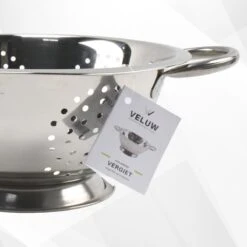 Veluw Vergiet Op Voet - 2 Grepen - Ø24 X (H)11cm - Vergiet RVS - Keukengerei - Zeven -Merkloos Winkel 1200x1200 2173