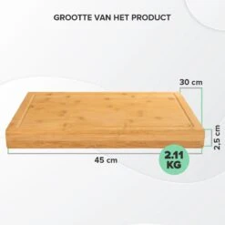 Houten Snijplank Coninx Voor Werkblad Of Tafel | Snijplank Met Steunrand En Sapgroef | 45x30CM | 2,5CM Dik | Bamboe 17 Houten Snijplank Coninx Voor Werkblad Of Tafel | Snijplank Met Steunrand En Sapgroef | 45x30CM | 2,5CM Dik | Bamboe -Merkloos Winkel 1200x1200 2182