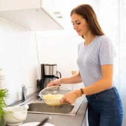 Relaxdays Vergiet Rvs - Zeef 26 Cm - Fijnmazige Keuken-vergiet - Keukengerei -Merkloos Winkel 1200x1200 2187