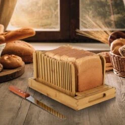 JPR Broodsnijder Hulpmiddel - Broodsnijder Bamboe - Broodsnijplank - Broodbakken - Inclusief Broodmes -Merkloos Winkel 1200x1200 2194