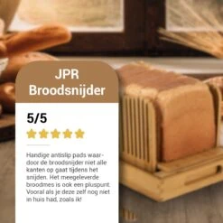 JPR Broodsnijder Hulpmiddel - Broodsnijder Bamboe - Broodsnijplank - Broodbakken - Inclusief Broodmes -Merkloos Winkel 1200x1200 2196