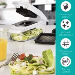 Cavos - Multifunctionele Groentesnijder - Mandoline - Uiensnijder - Frietsnijder - Rasp - Vlijmscherp - BPA-vrij 12 Cavos - Multifunctionele Groentesnijder - Mandoline - Uiensnijder - Frietsnijder - Rasp - Vlijmscherp - BPA-vrij -Merkloos Winkel 1200x1200 2268