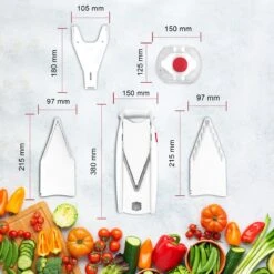 Börner Mandoline V5 PowerLine - Inclusief Opbergbox - Geleverd In Mooie Doos - 6-delige Set - 7 Snijdiktes - Geschikt Als Frietsnijder - BPA-vrij En Roestvrij - Grijs -Merkloos Winkel 1200x1200 2306