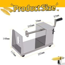 Uten YF-PT100 - Potato Twister - Aardappel Spiraal Snijder - Groentesnijder Voor Courgetti - Rvs -Merkloos Winkel 1200x1200 2313