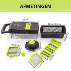 W&Z® Multifunctionele Groentesnijder - Mandoline -Fritessnijder - Keukensnijder - Groentehakker - 16 Delig 28 W&Z® Multifunctionele Groentesnijder - Mandoline -Fritessnijder - Keukensnijder - Groentehakker - 16 Delig -Merkloos Winkel 1200x1200 2322