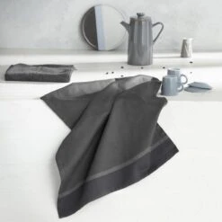 DDDDD Barrier - 2 Theedoeken & 2 Keukendoeken - Anthracite -Merkloos Winkel 1200x1200 233