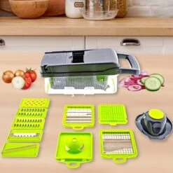 Luxoo Groentesnijder Multifunctioneel - Mandoline - Groentensnijder - Keukensnijder -Merkloos Winkel 1200x1200 2341