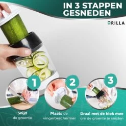 Spirelli Spiraalsnijder - Spiralizer Voor Groenten – Courgette Snijder XL -Zwart/Wit -Merkloos Winkel 1200x1200 2367