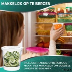 Spirelli Spiraalsnijder - Spiralizer Voor Groenten – Courgette Snijder XL -Zwart/Wit -Merkloos Winkel 1200x1200 2368