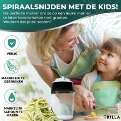 Spirelli Spiraalsnijder - Spiralizer Voor Groenten – Courgette Snijder XL -Zwart/Wit -Merkloos Winkel 1200x1200 2369